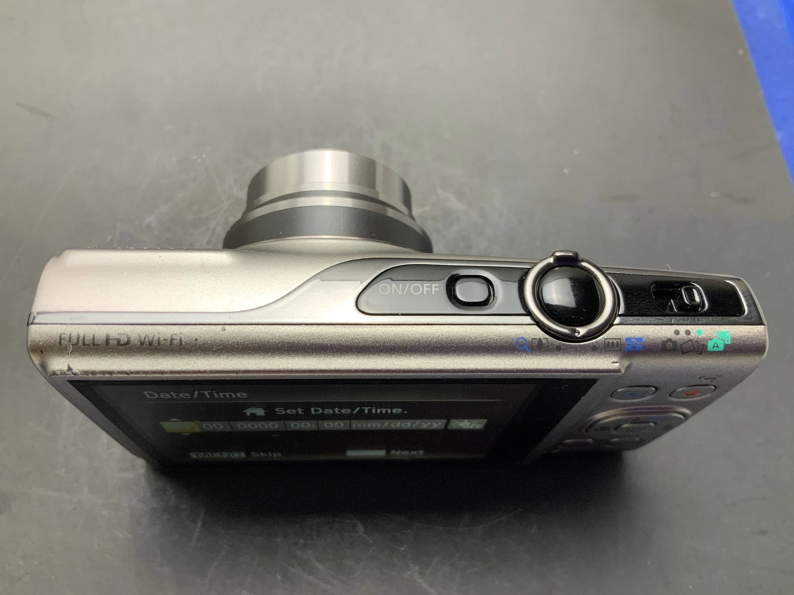 Wi-Fi Canon PowerShot ELPH 360 HS 20.2MP Digital Camera 12x Zoom Silver Tested