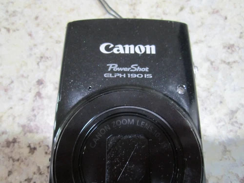 Canon PowerShot ELPH 190 IS Digital Camera 20 MP 10x Optical Zoom Face Detection