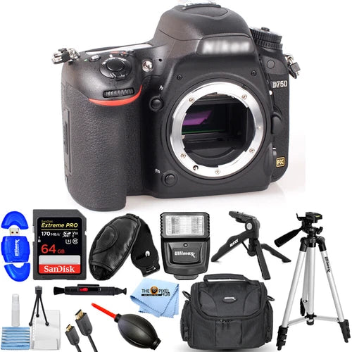 Nikon D750 24.3 MP Digital SLR Camera - Black (Body Only)
