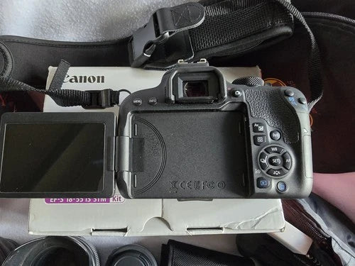 Canon Eos Rebel T7I Camera Lot Of Lenses, Canon flash, Battery Grip And More