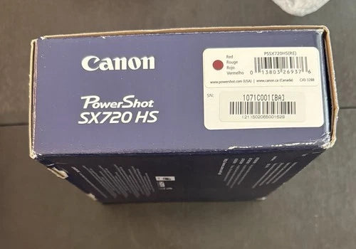 Canon PowerShot SX720 HS 20.3MP Compact Digital Camera - Red