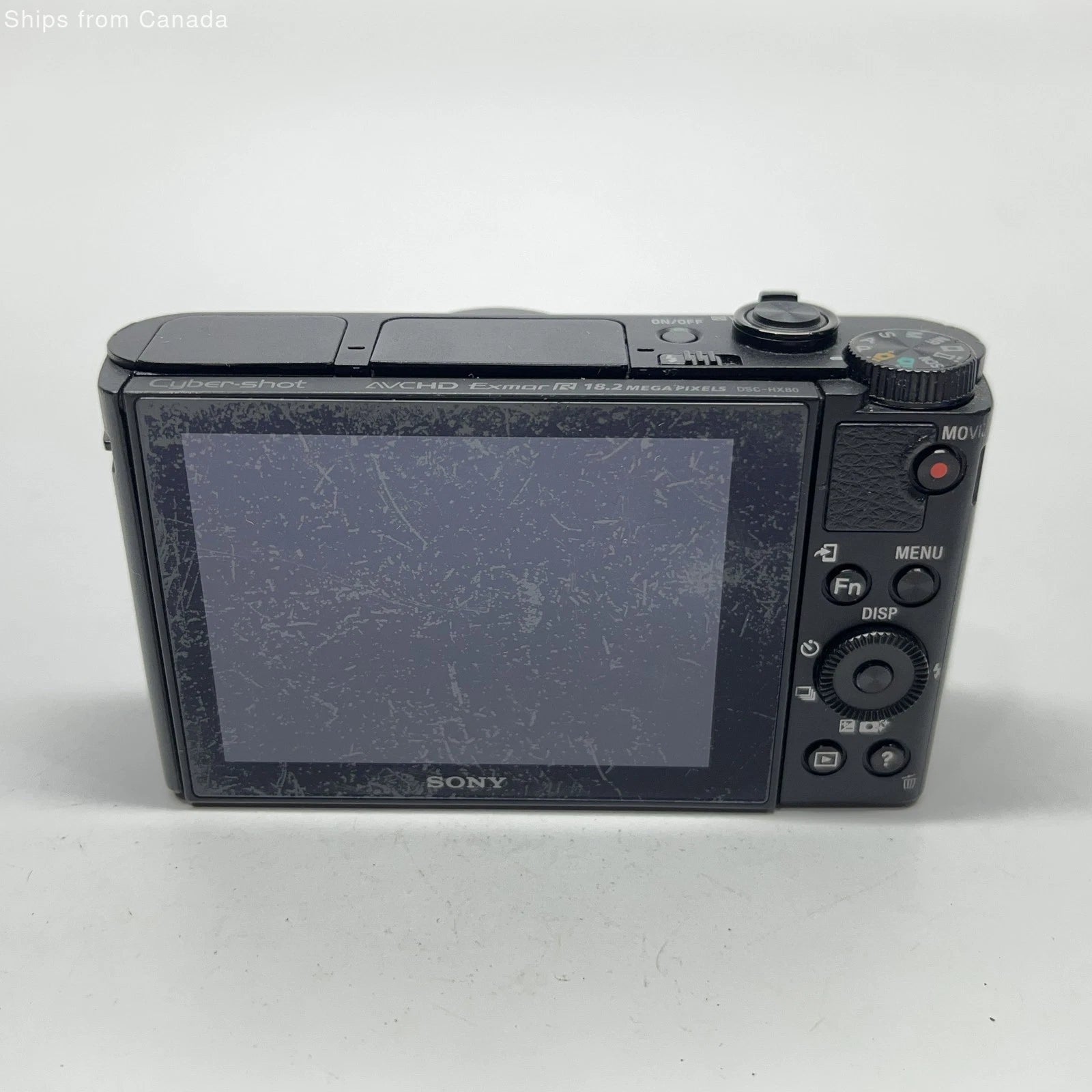 Sony Cyber-Shot DSC-HX80 Black - 18.2 MP 30x Zoom - Tested - No Battery