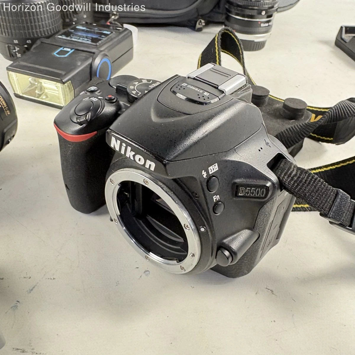 Nikon D D5500 24.2MP Digital SLR Camera + Lenses, Flash, Charger & Bag (Works)
