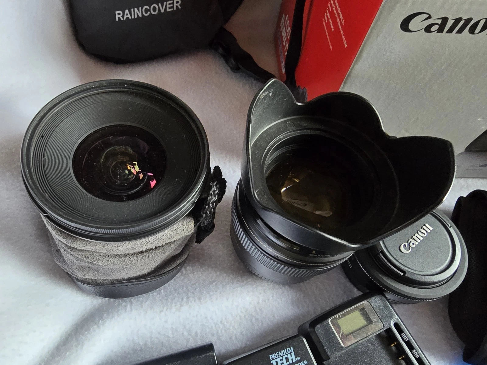 Canon Eos Rebel T7I Camera Lot Of Lenses, Canon flash, Battery Grip And More