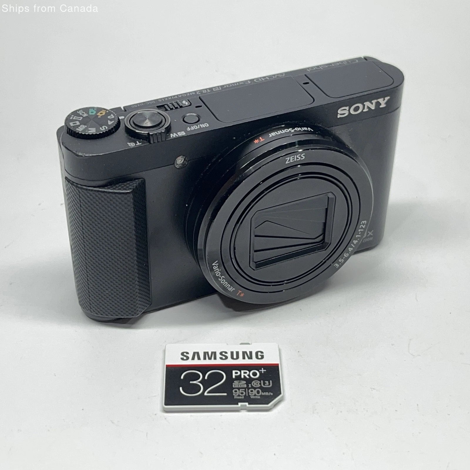 Sony Cyber-Shot DSC-HX80 Black - 18.2 MP 30x Zoom - Tested - No Battery