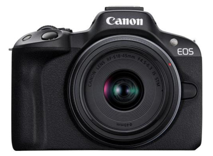 Canon EOS R50 4K Video Mirrorless Camera with RF-S 18-45mm f/4.5-6.3 IS STM Lens - Black