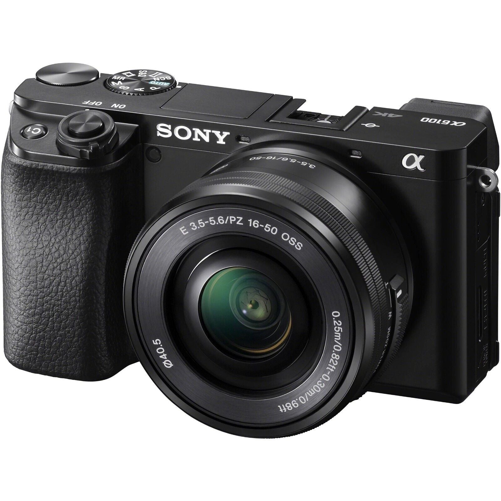Sony Alpha a6100 24.2MP Mirrorless Camera - Black (with 16-50mm Lens Kit)