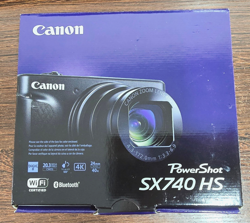 Canon PowerShot SX740 HS 20.3MP Point & Shoot Camera - Black