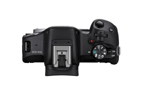 Canon EOS R50 4K Video Mirrorless Camera with RF-S 18-45mm f/4.5-6.3 IS STM Lens - Black