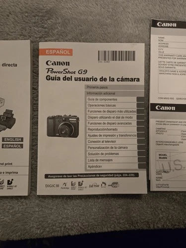 Canon PowerShot G9 MINT Complete Box + Extras CCD Camera