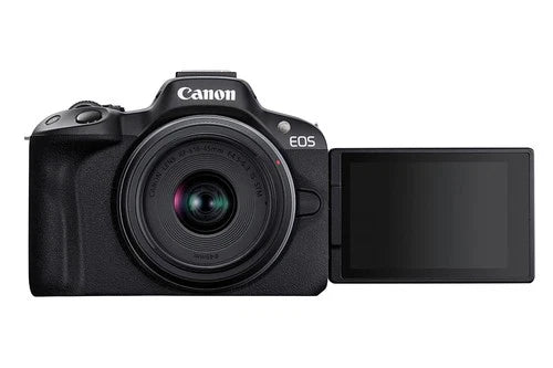 Canon EOS R50 4K Video Mirrorless Camera with RF-S 18-45mm f/4.5-6.3 IS STM Lens - Black