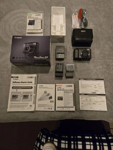 Canon PowerShot G9 MINT Complete Box + Extras CCD Camera