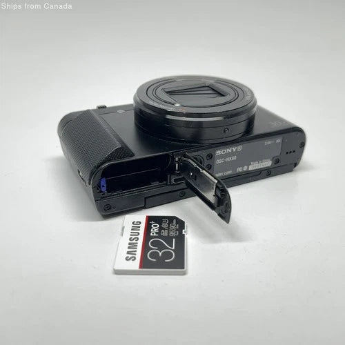 Sony Cyber-Shot DSC-HX80 Black - 18.2 MP 30x Zoom - Tested - No Battery
