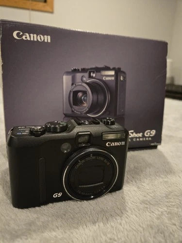 Canon PowerShot G9 MINT Complete Box + Extras CCD Camera